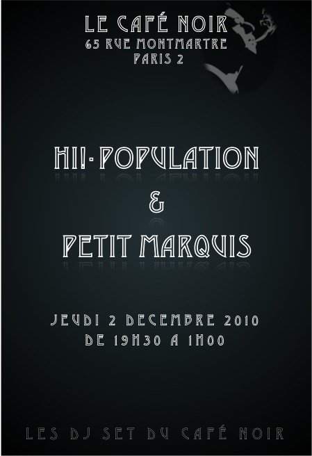 Hi!-Population & Petit Marquis - フライヤー表
