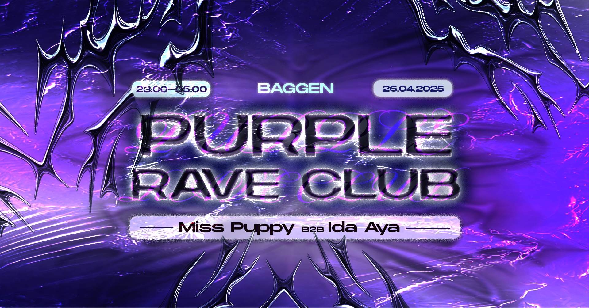Purple Rave Club w/ Ida Aya & Miss Puppy at Baggen, Copenhagen