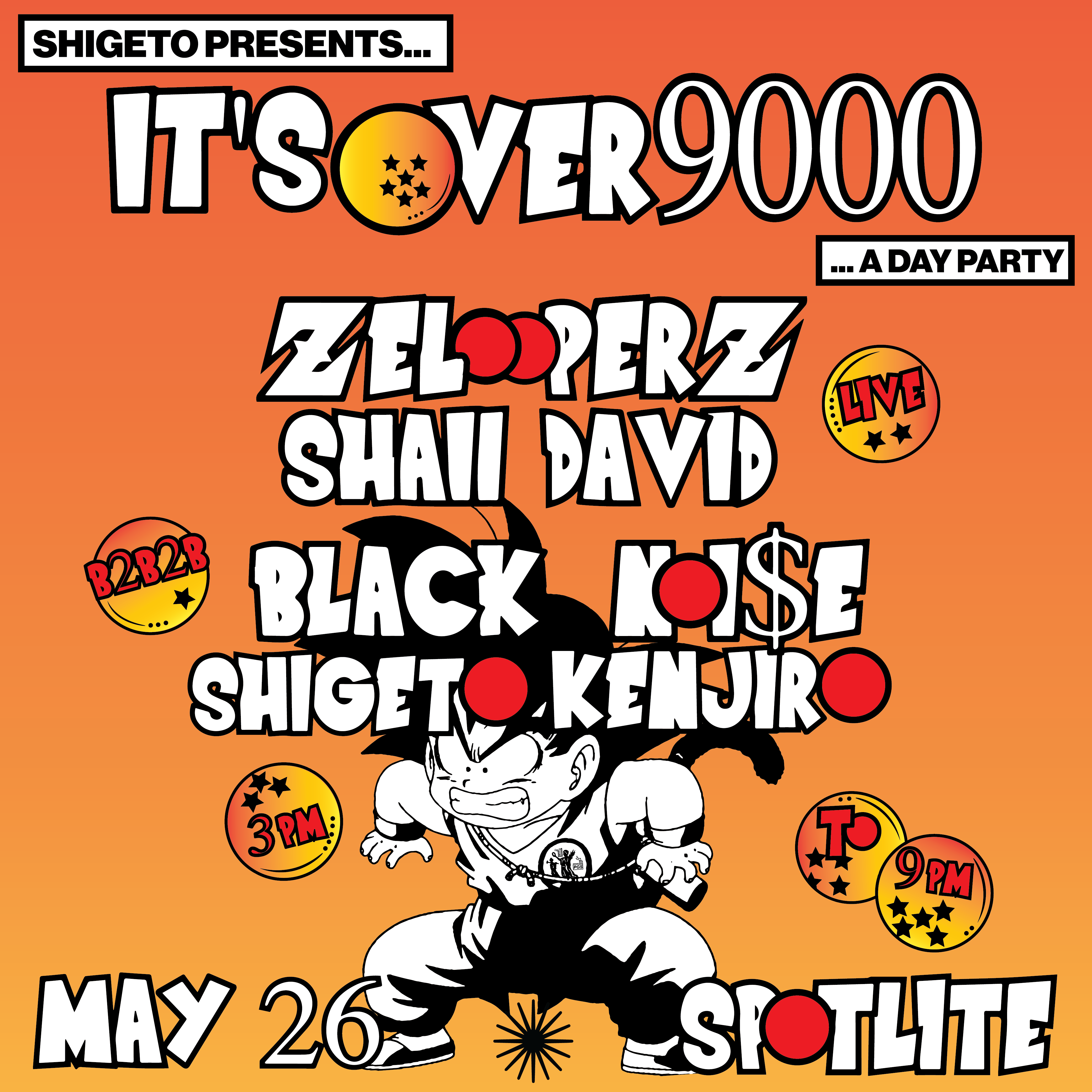 Shigeto presents...It's Over 9000 - Página frontal