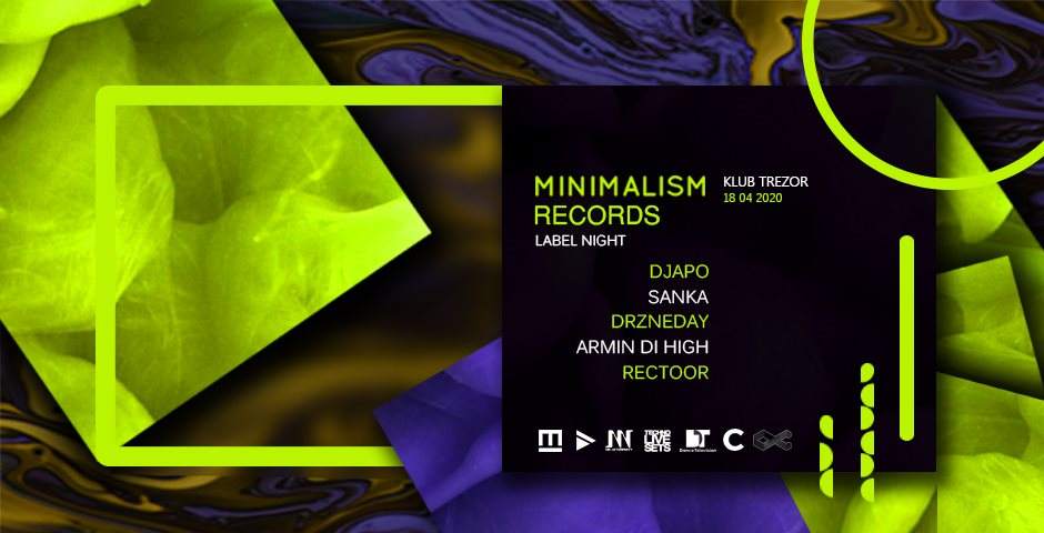 Minimalism Label Night - フライヤー表