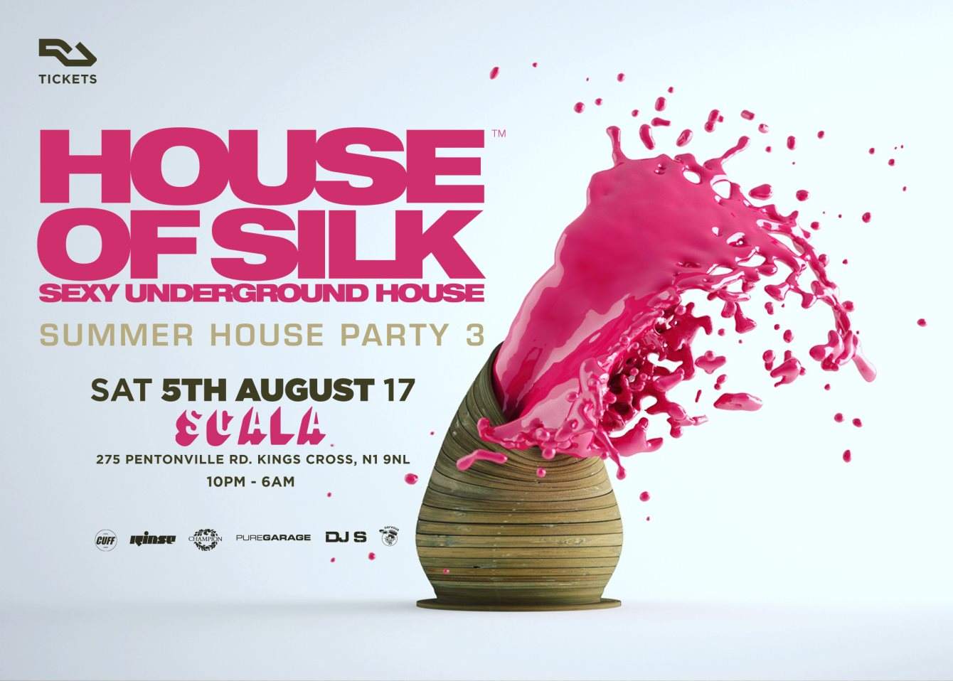 HOUSE OF SILK - Summer House Party 3 - フライヤー表