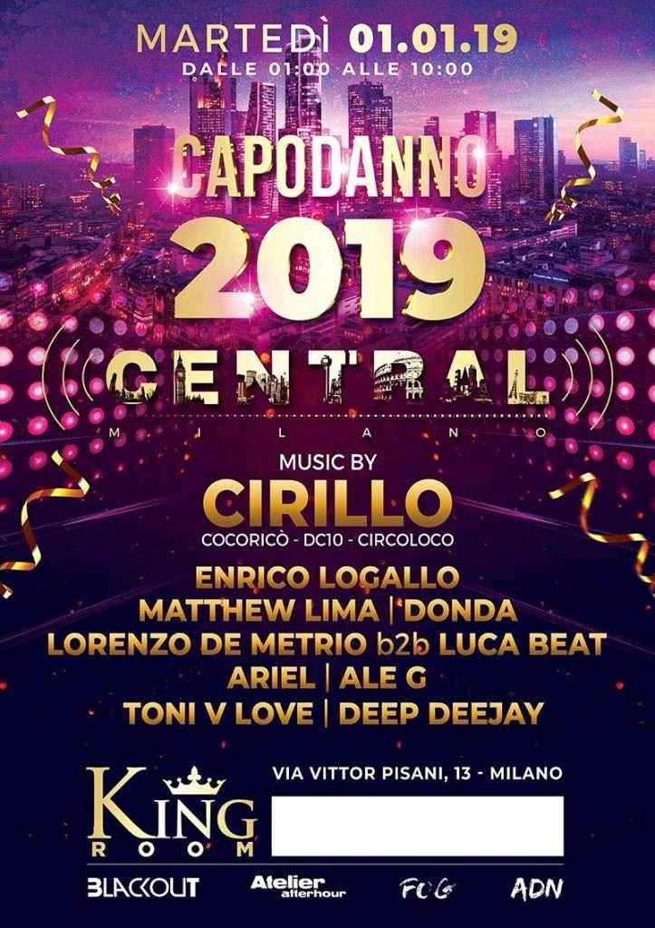 Capodanno 2019 Central Milano with Cirillo - Página frontal