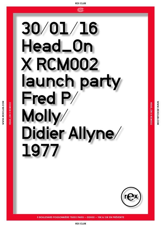 Head_on Special Rcm02 Release Party - フライヤー表