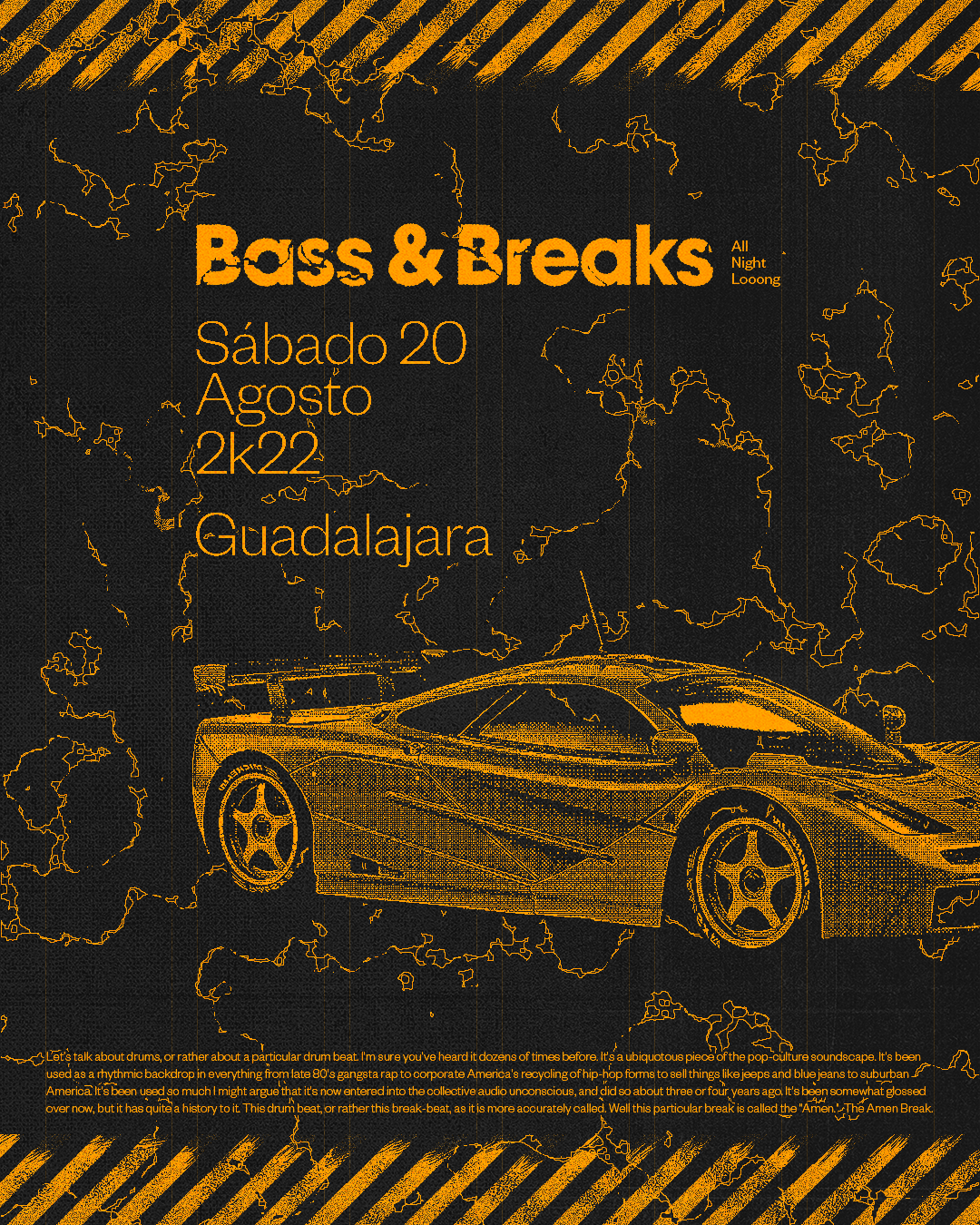 Bass & Breaks Vol. 2 - フライヤー裏