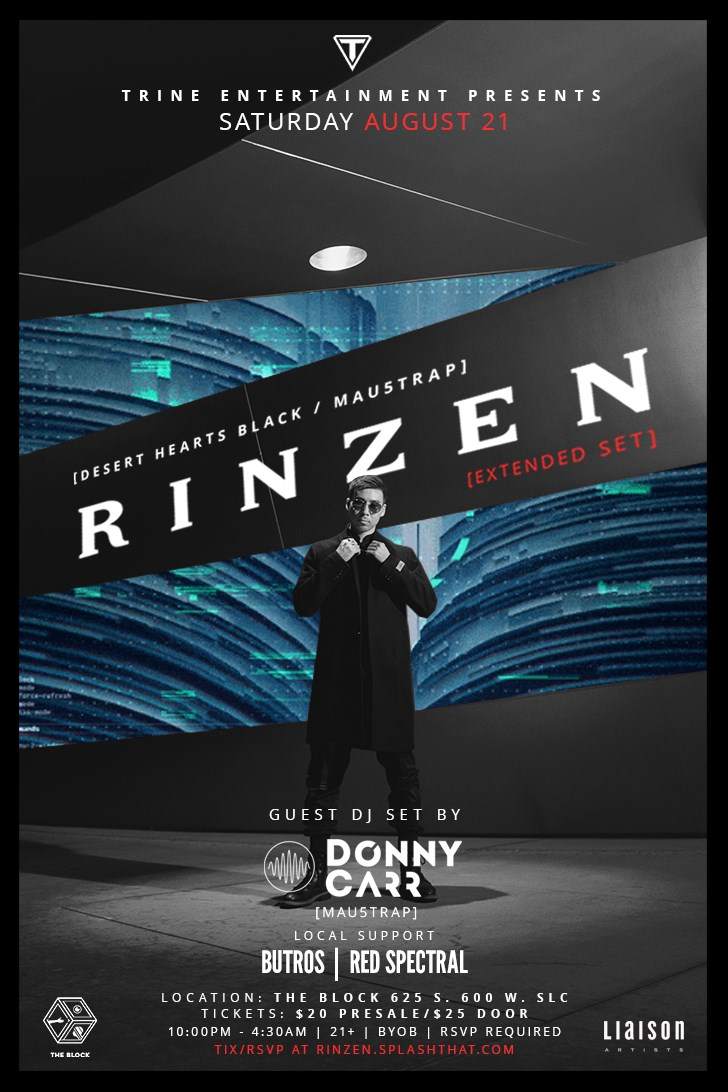 TRINE Presents: RINZEN - Página frontal