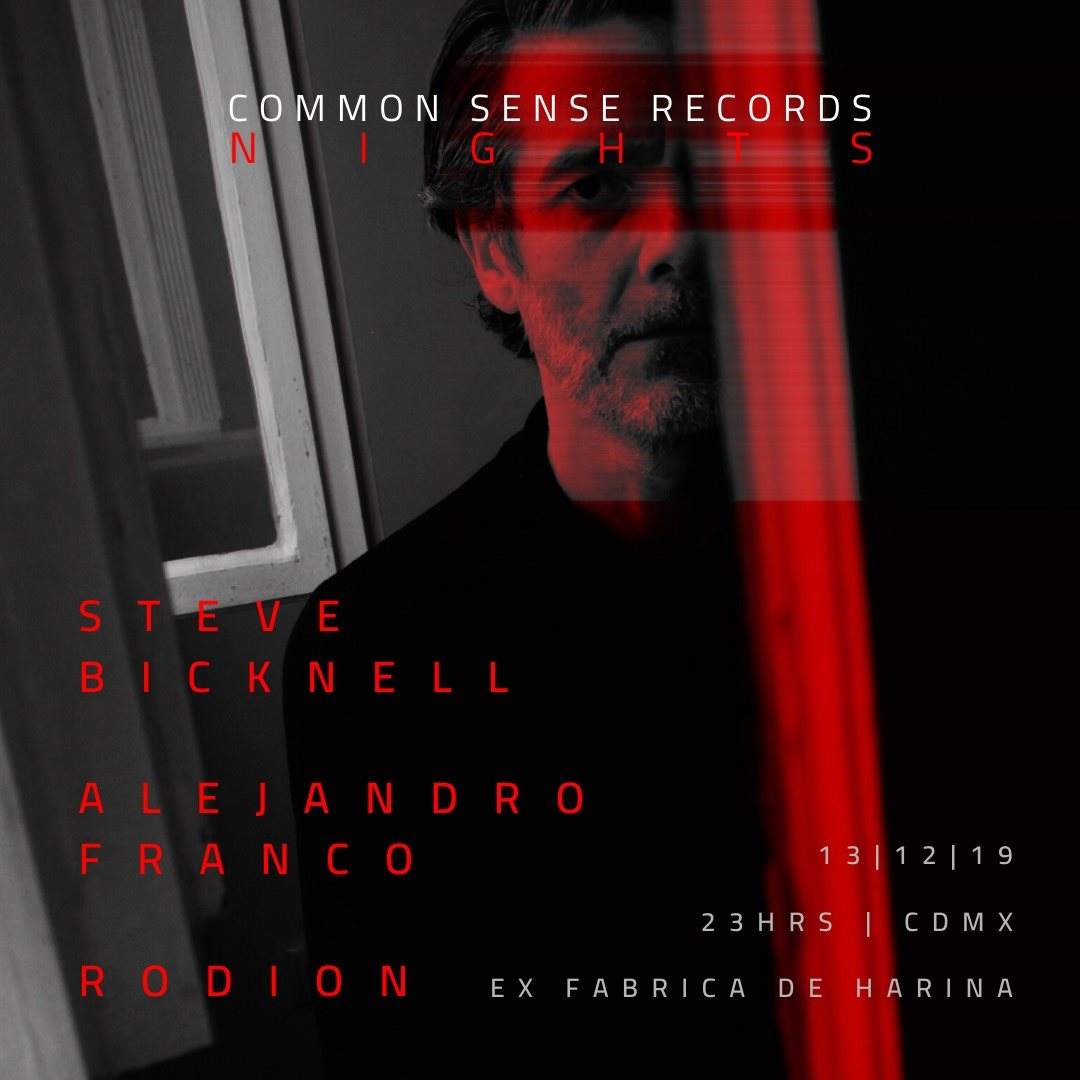 Steve Bicknell: Commonsense Records Nights - フライヤー表