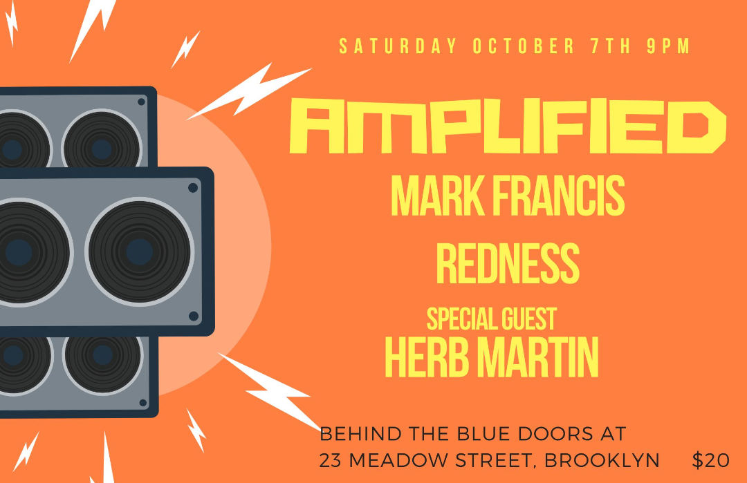 AMPLIFIED: DJ Mark Francis, REDness + Herb Martin - Página frontal