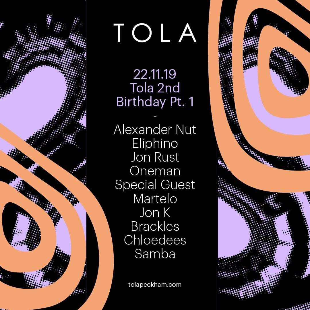 Tola 2nd Birthday Part 1 - フライヤー表