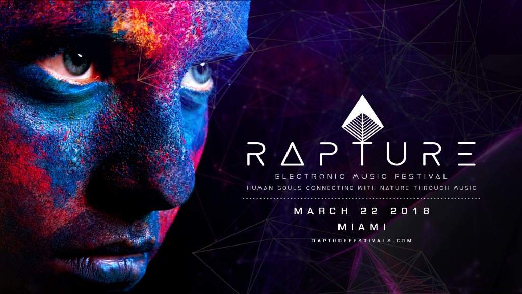 Rapture - Electronic Music Festival 2018 - フライヤー表