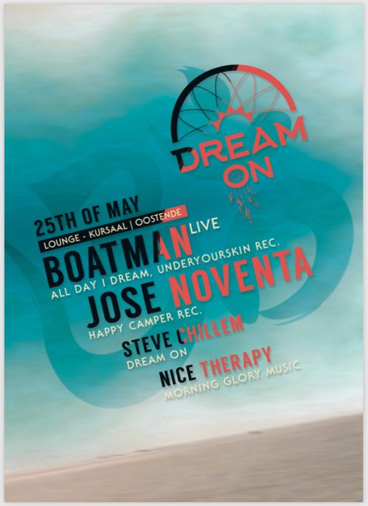 Dream On with Boatman and José Noventa - フライヤー表