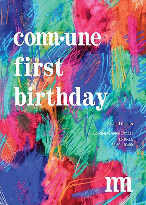 Comm•une 1st Birthday - Página frontal