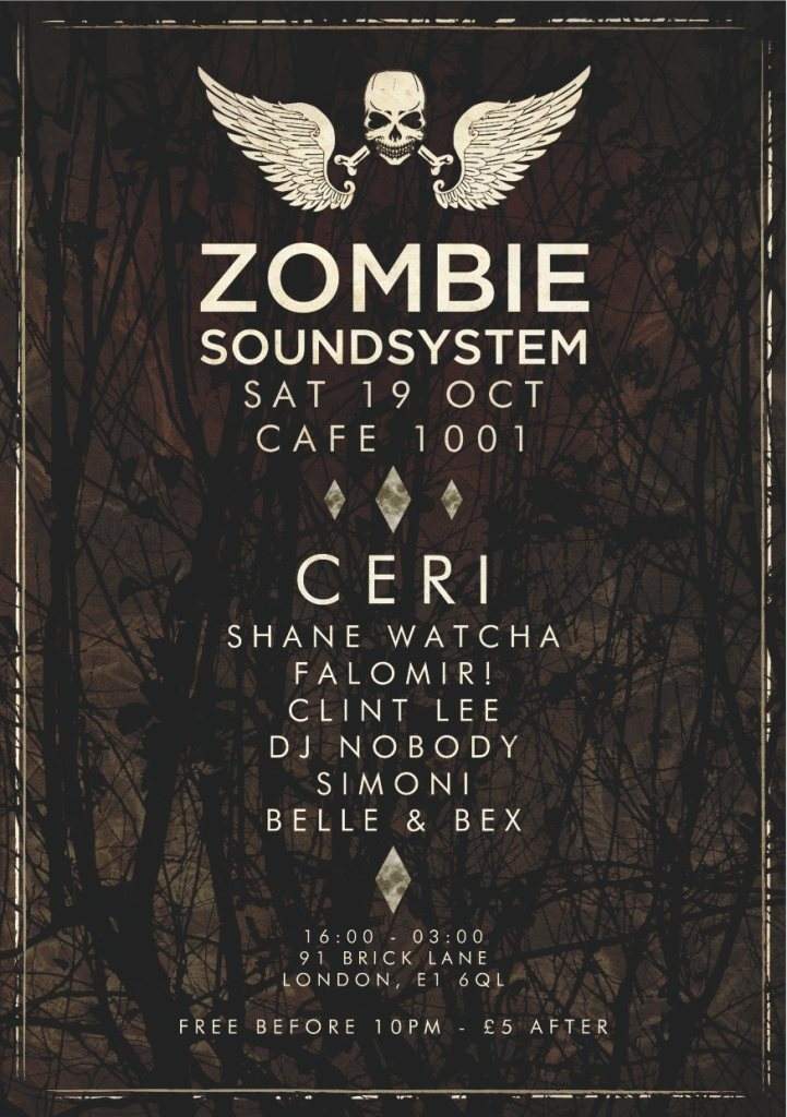 Zombie Soundsystem Label Night - フライヤー表