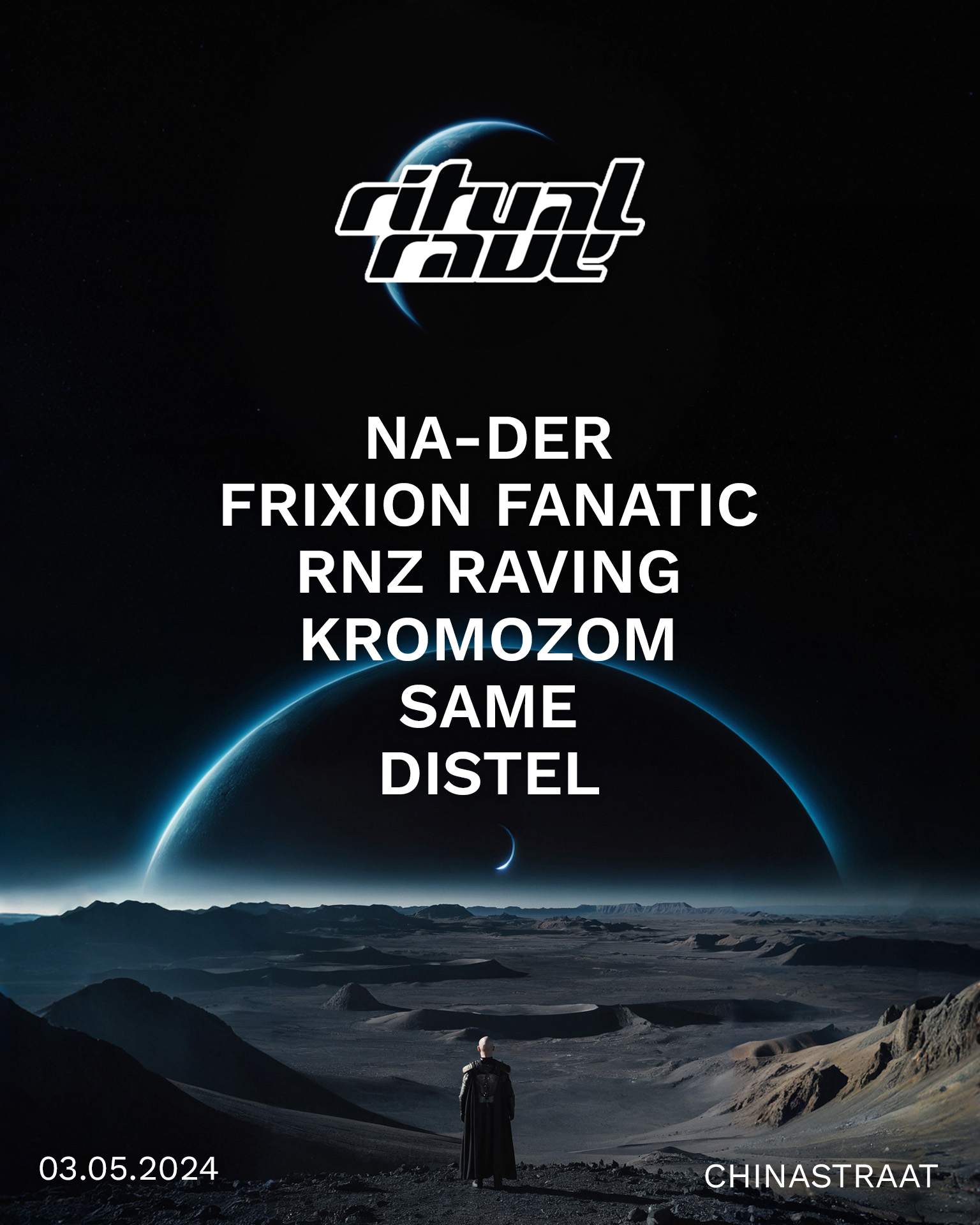 Ritual Rave: Lunar Labyrinth with Na-Der, Frixion Fanatic, RNZ Raving - フライヤー裏