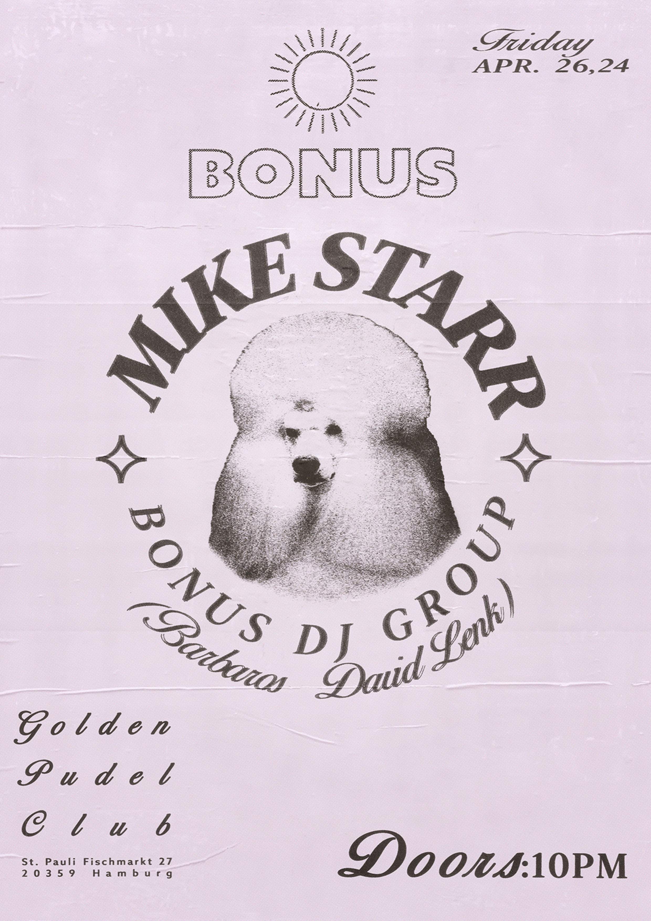 BONUS with Mike Starr - フライヤー表