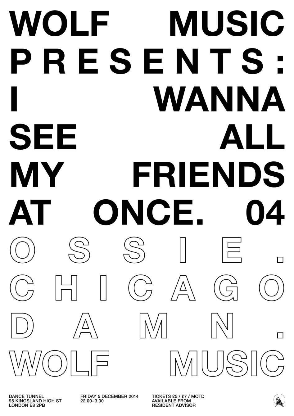 Wolf Music present I Wanna See All My Friends At Once 04 with Ossie, Chicago Damn & Wolf Music - Página frontal
