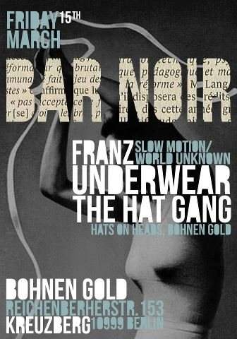 Bar Noir with Franz Underwear & Special Guests - Página frontal