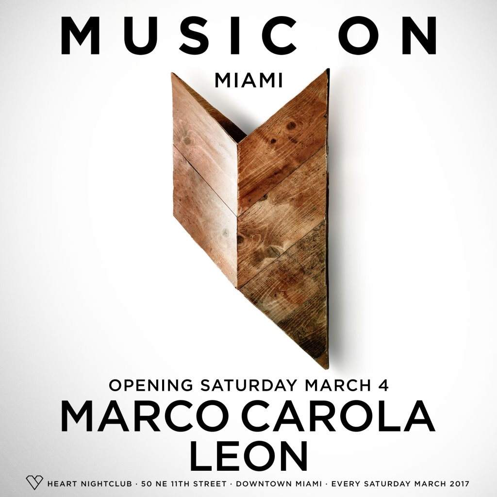 Music On with Marco Carola & Leon - Página frontal