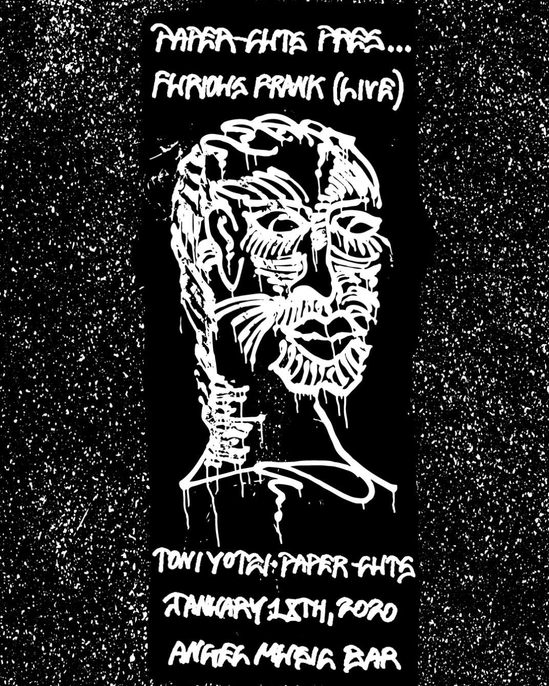 Paper-Cuts with Furious Frank [live] & Toni Yotzi - フライヤー表