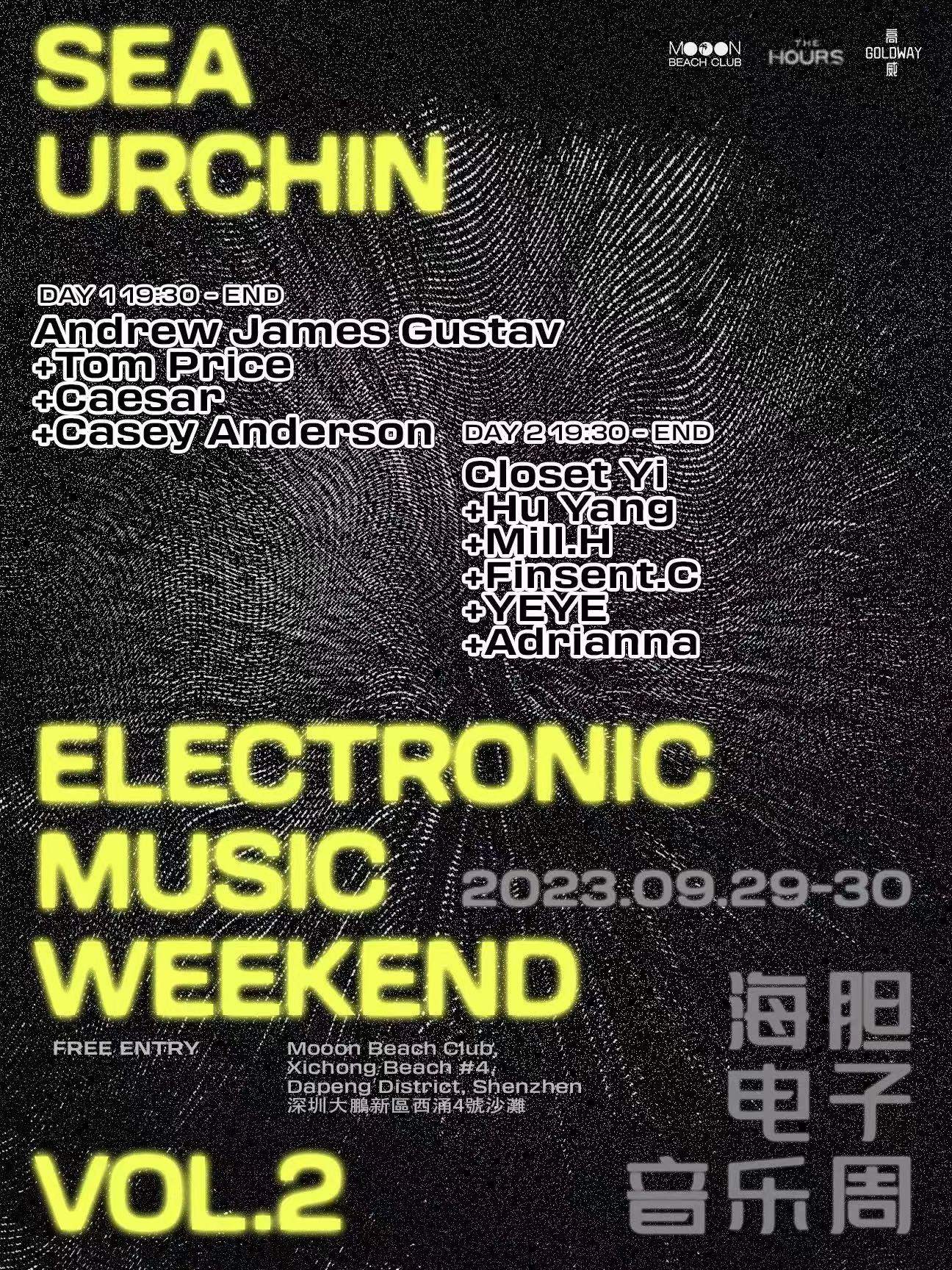 Sea Urchin Music Weekend - フライヤー表