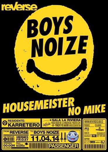 Boys Noize: Reverse Madrid - Página frontal
