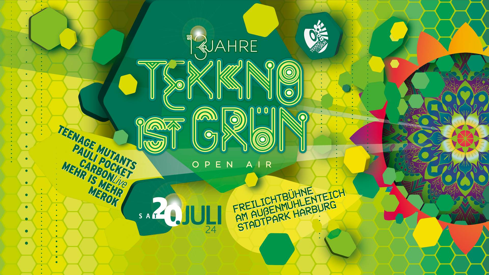 13 Jahre Tekkno Ist Grün Open Air at Freilichtbühne im Harburger 