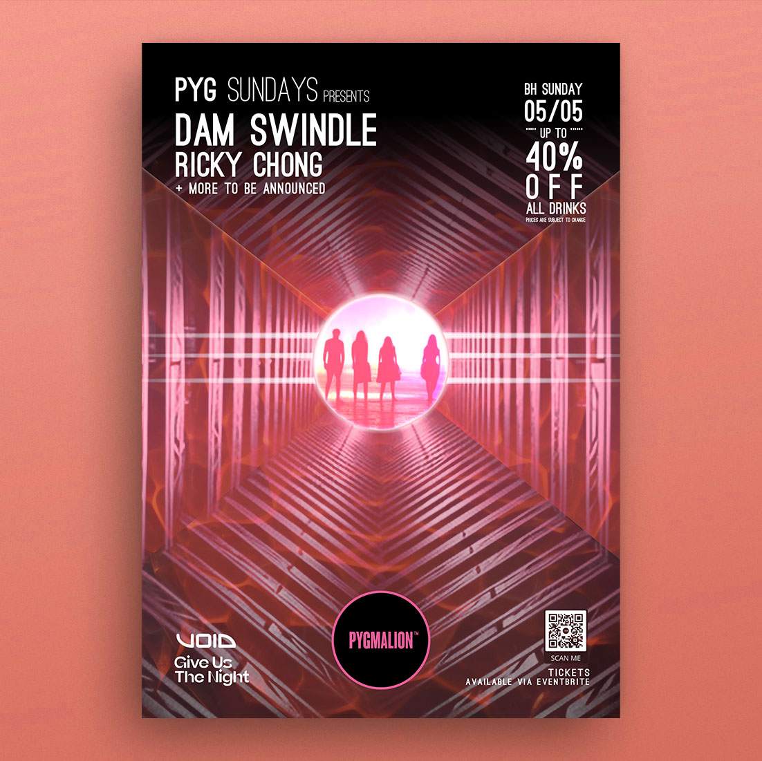 Pyg Sundays present Dam Swindle - フライヤー表
