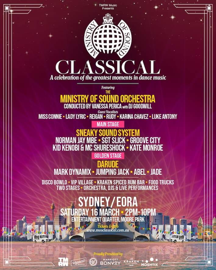 Ministry of Sound CLASSICAL Sydney 2024 - フライヤー表