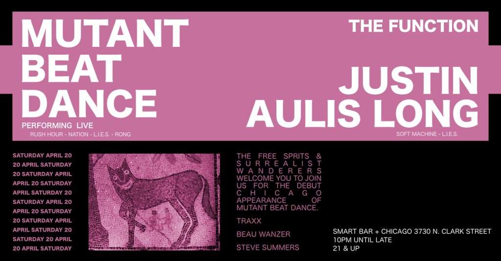 The Function with Mutant Beat Dance / Justin Aulis Long - Página frontal