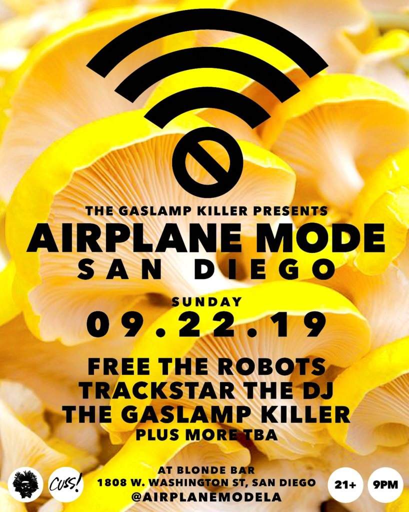 Airplane Mode with The Gaslamp Killer - フライヤー表