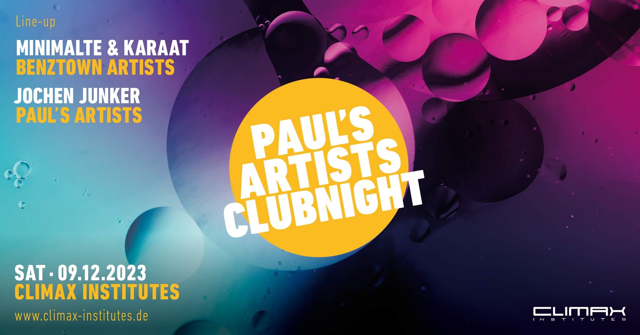 Paul`s Artists Clubnight - Página frontal