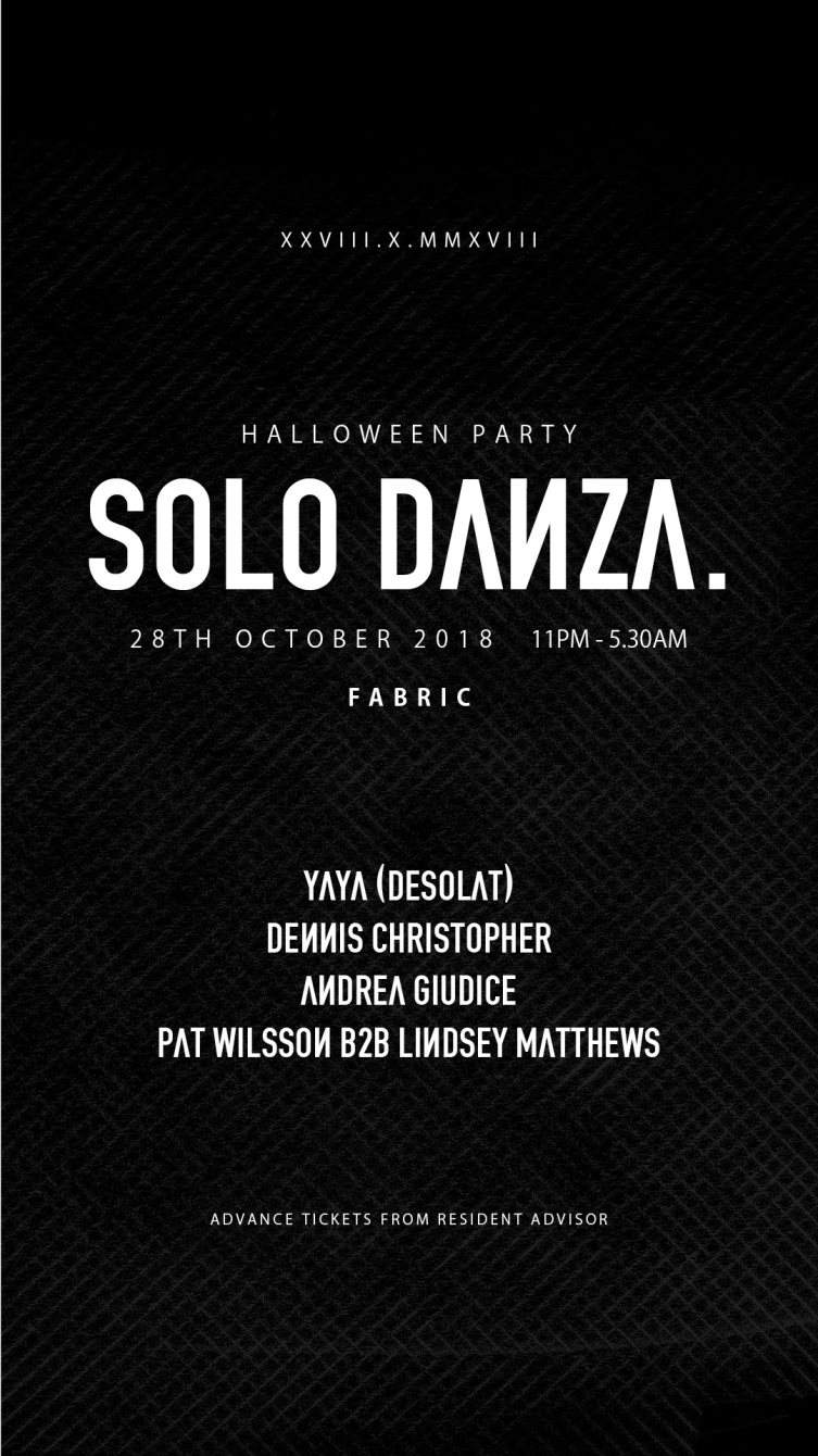 Solo Danza Halloween Party with Yaya & Friends - Página frontal