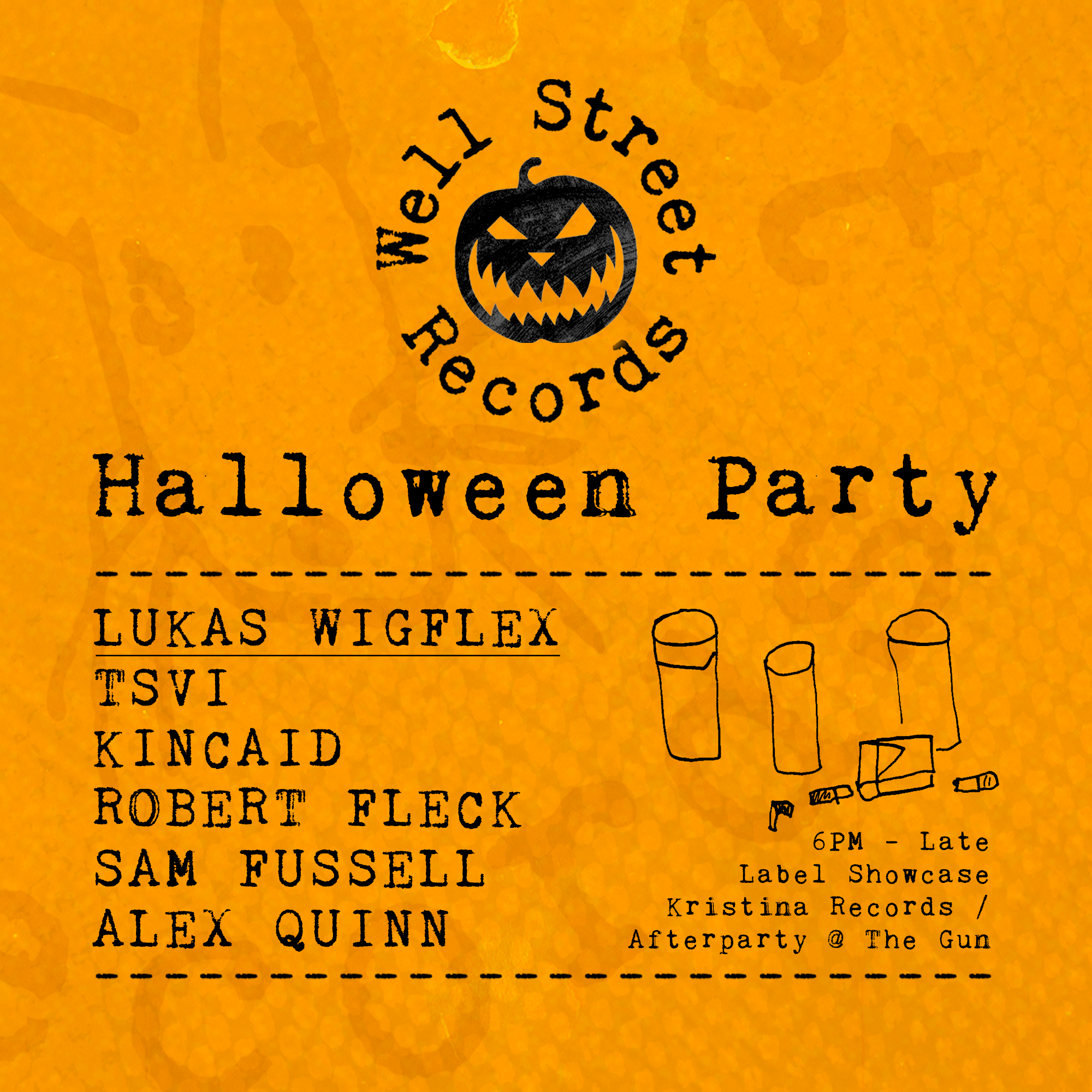 Well Street Records: Halloween Party - Página frontal