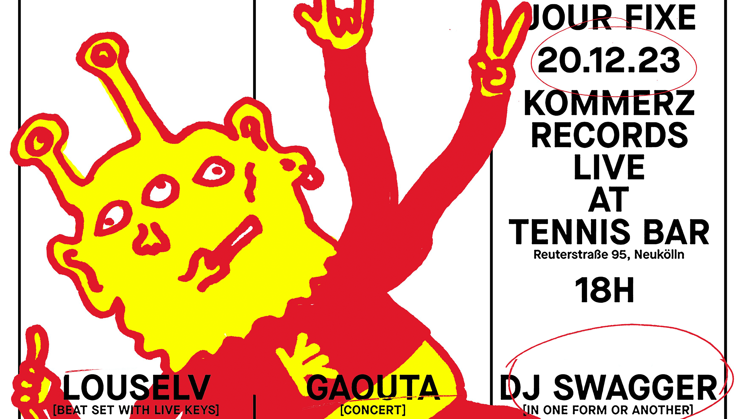 Kommerz Records Live with Gaouta, DJ Swagger & LOUSELV - Página frontal