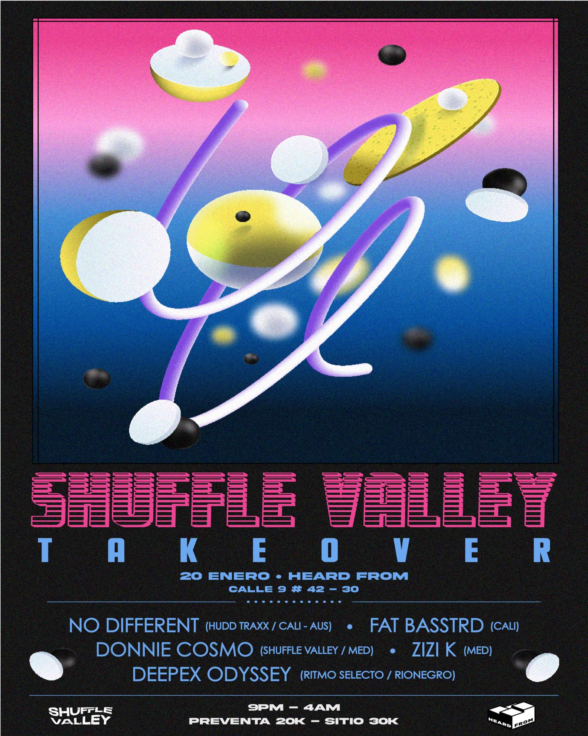 Shuffle Valley Takeover - Página frontal