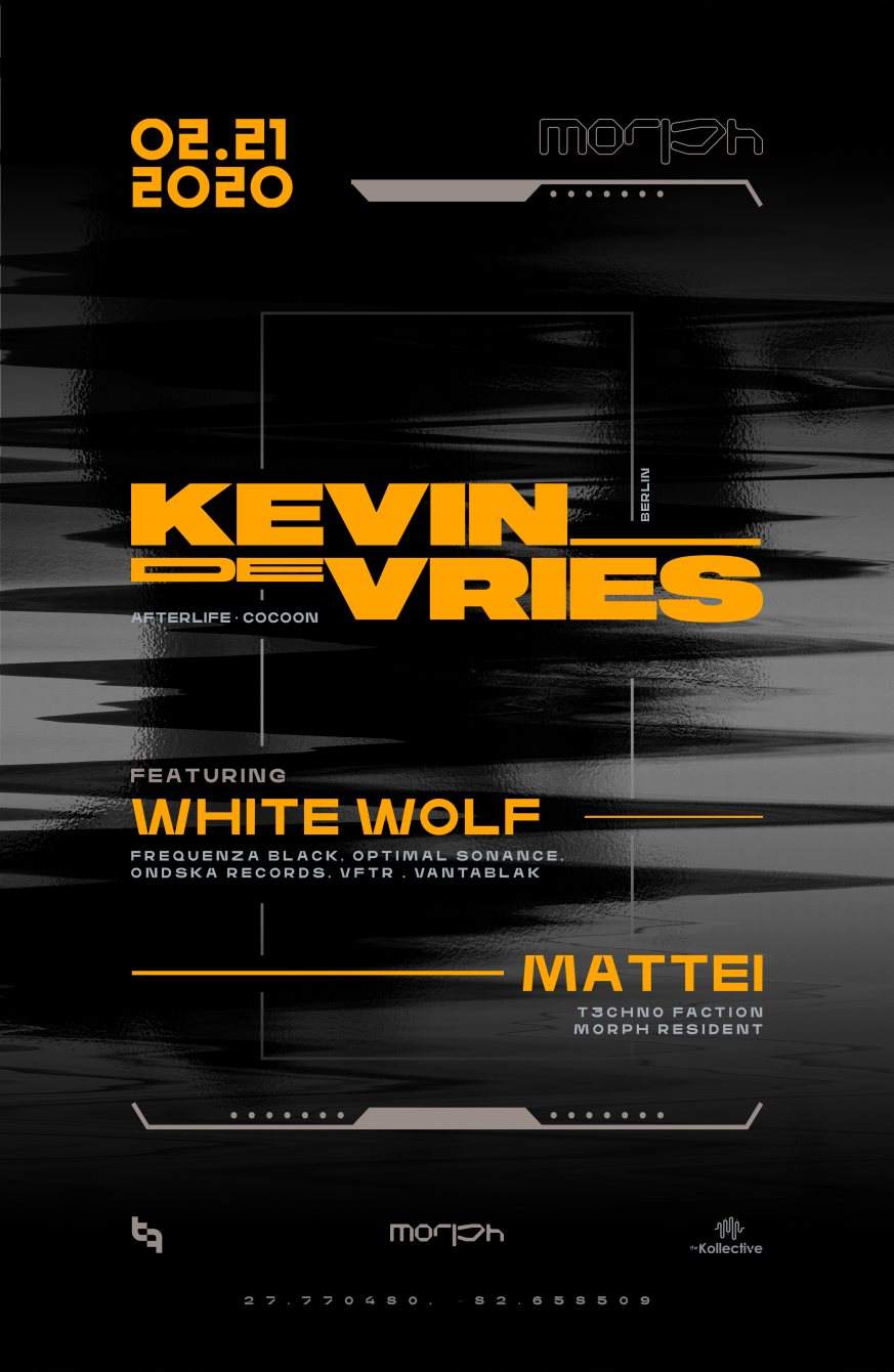[CANCELLED] t3chn0 faction presents: Kevin De Vries // White Wolf / Mattei - フライヤー裏