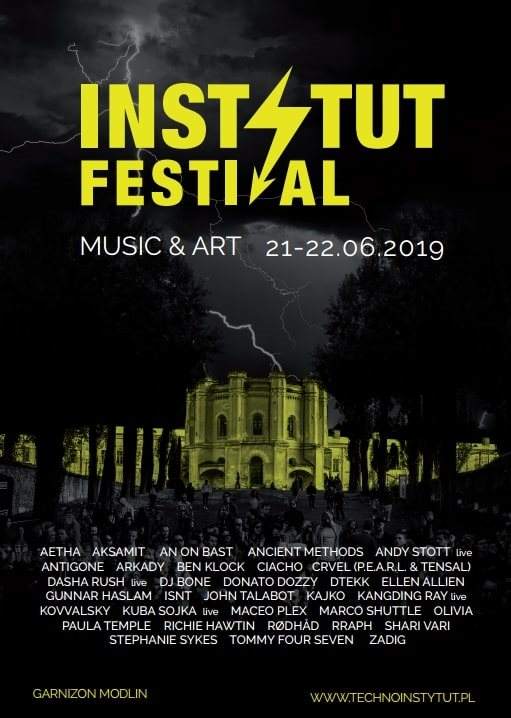 INSTYTUT Festival 2019 Music & Art - フライヤー裏