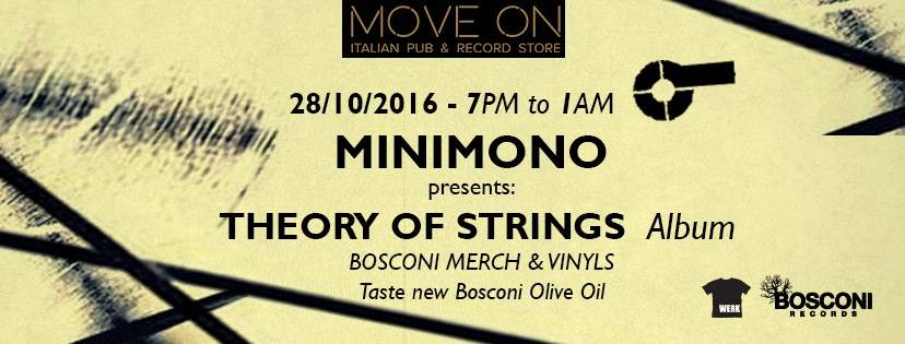 Minimono presents: Theory Of Strings - フライヤー表