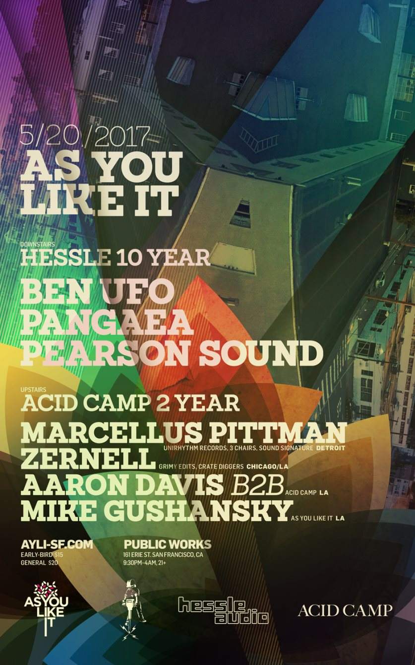 As You Like It presents Hessle Audio 10 Year X Acid Camp 2 Year - Página frontal