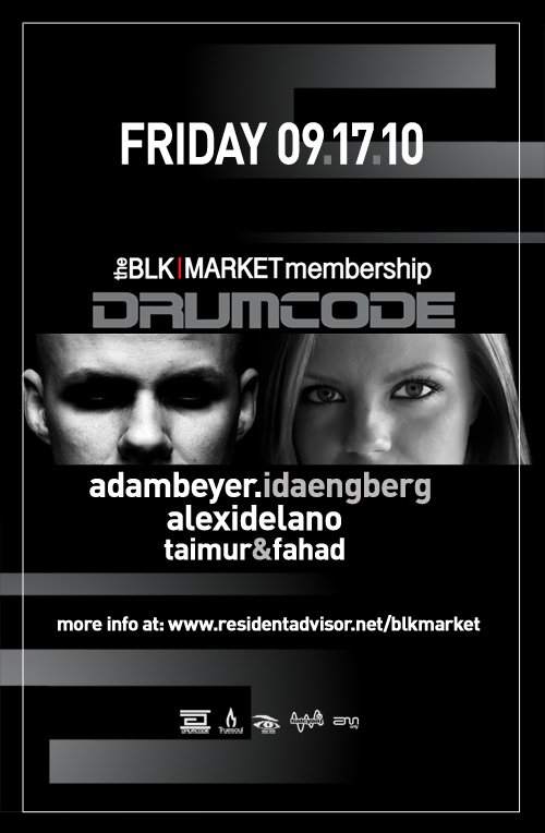 Blkmarket Membership presents Drumcode Night - Página frontal