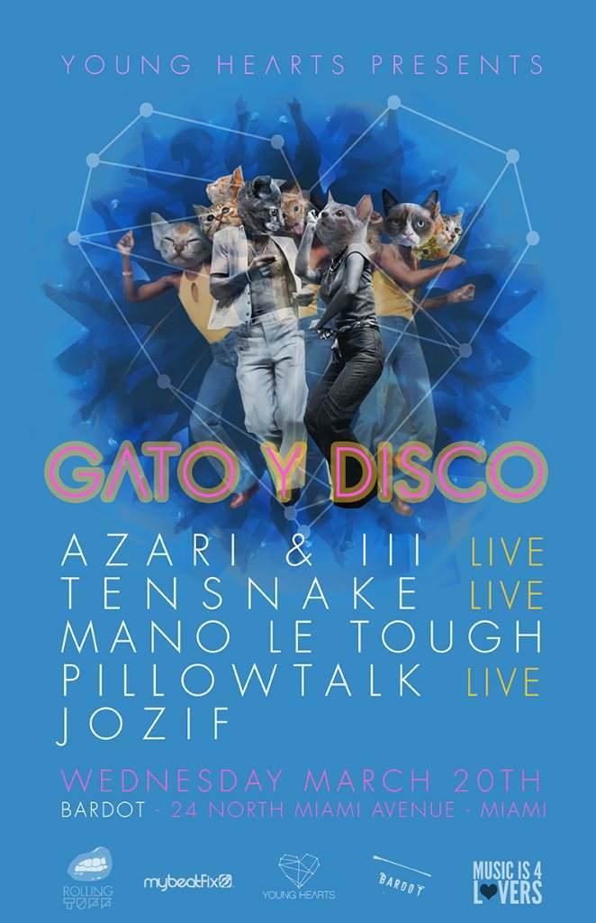 Gato Y Disco: Azari & III, Mano Le Tough, Pillowtalk, Tensnake, Jozif - Página frontal