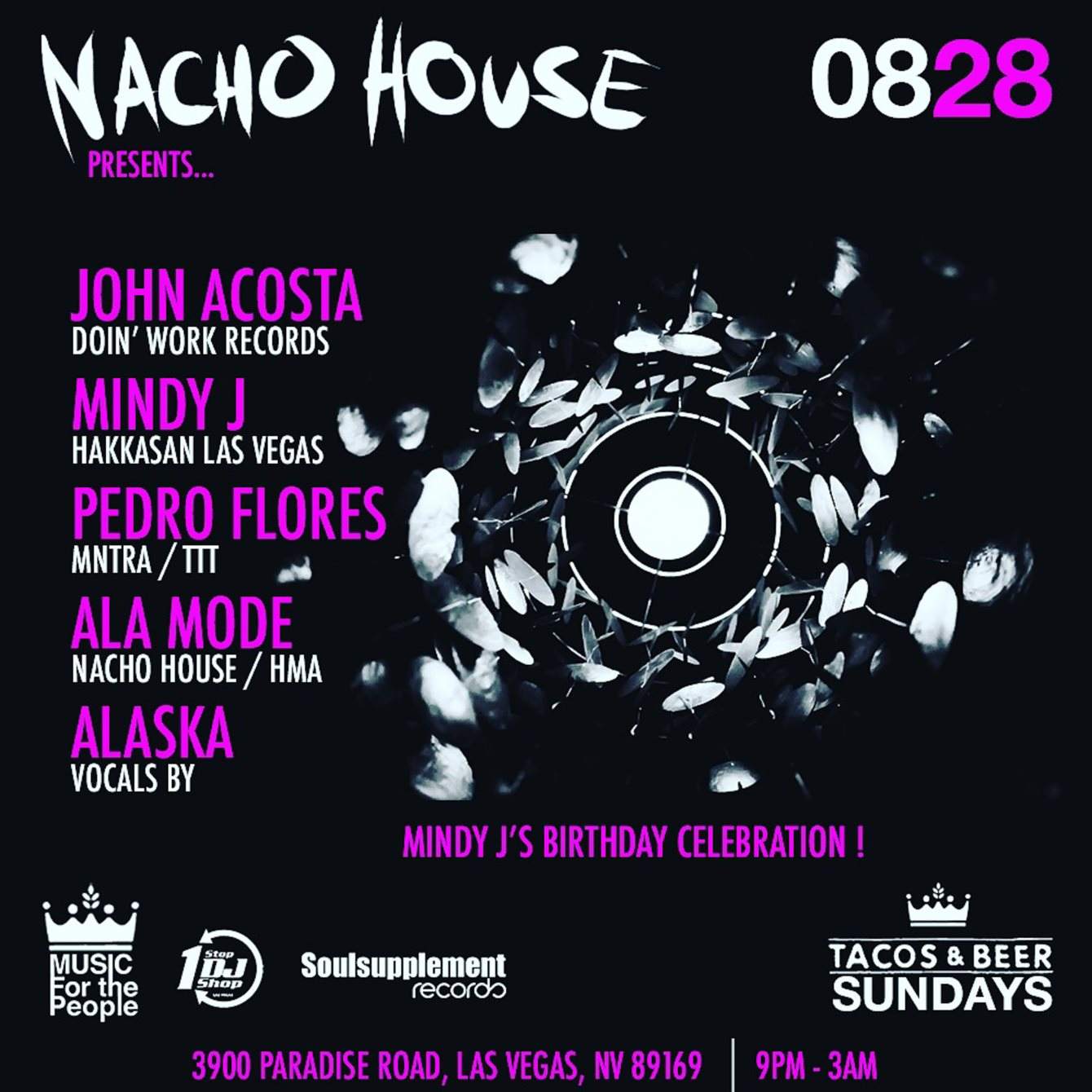 House Music Sundays presents Nacho House - Página frontal