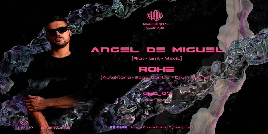 Cloud presents Angel de Miguel ft Rohe, Sydney - Página frontal