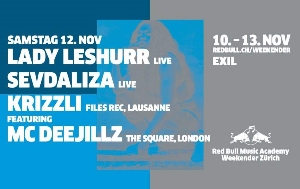 Rbma Weekender Zurich presents Lady Leshurr, Sevdaliza and More - Página frontal