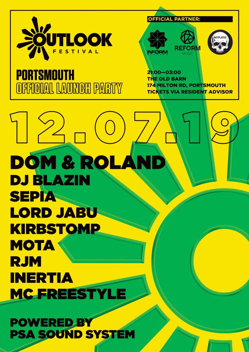 Outlook Festival 2019 Official Portsmouth Launch - フライヤー表