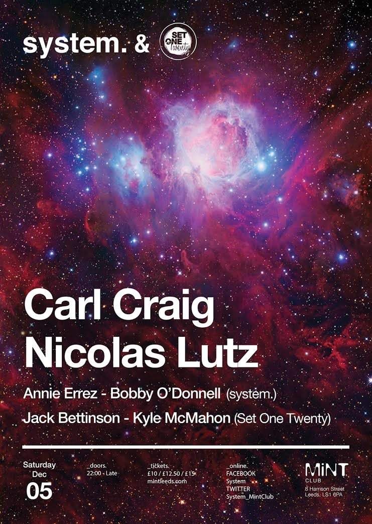 System & Set One Twenty - Carl Craig / Nicolas Lutz - Página frontal