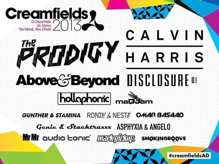 Creamfields 2013 - Página frontal