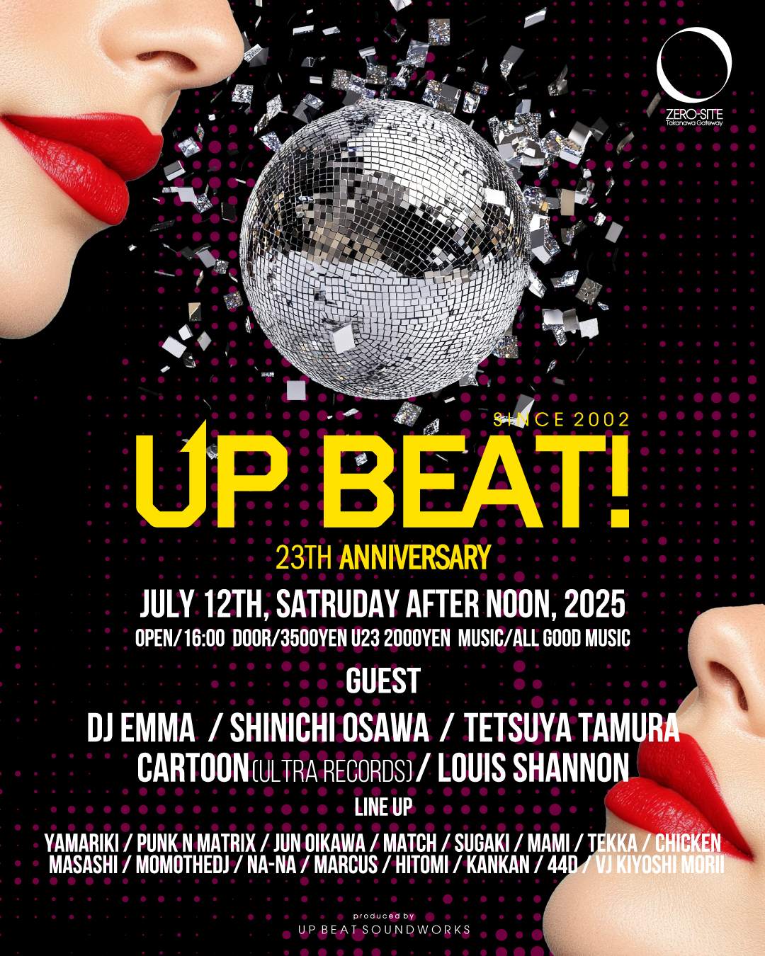 UP BEAT! 23rd Anniversary at ZERO-SITE, Tokyo