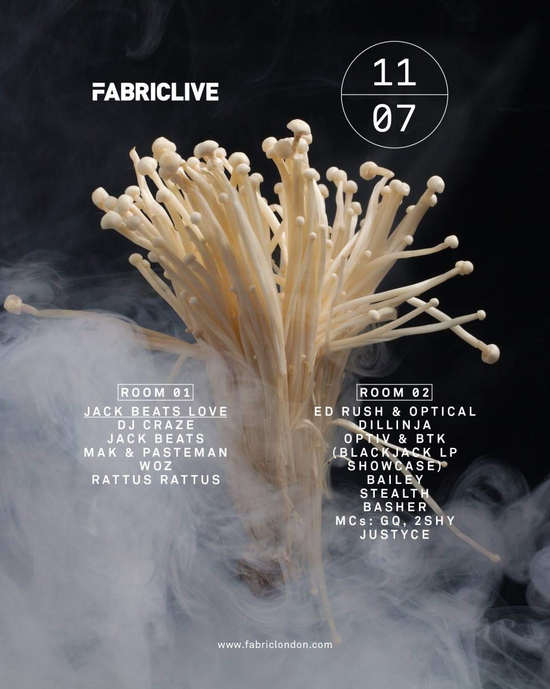 Fabriclive: Jack Beats Love with DJ Craze, Woz, Ed Rush & Optical & Dillinja - Página frontal