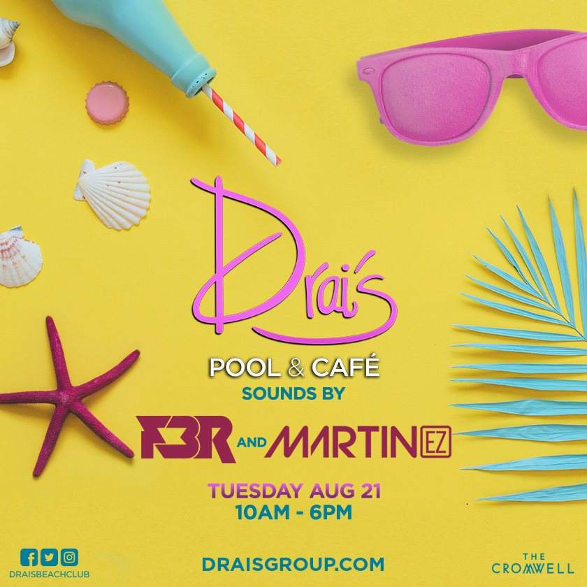 Drai's Pool & Cafe Tuesdays - フライヤー表