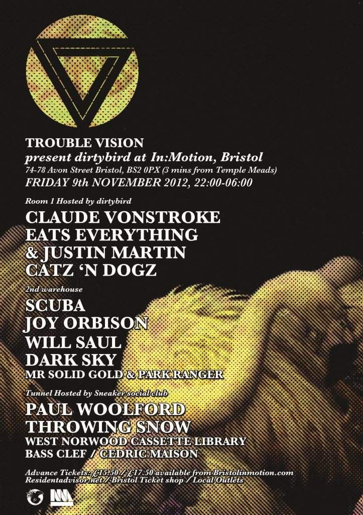 In:Motion - Trouble Vision presents: Dirtybird - Página frontal